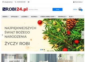 How robi24.pl looks like on a tablet such as an iPad.