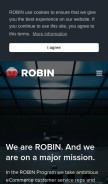 How robinhq.com looks like on a mobile device such as an iPhone.