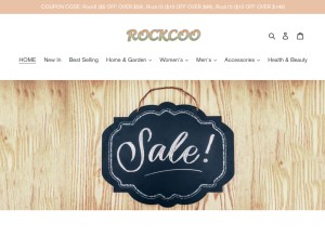 How rockcoo.com looks like on a tablet such as an iPad.