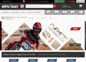 How rockymountainatvmc.com looks like on a tablet such as an iPad.
