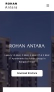 How rohanantara.org.in looks like on a mobile device such as an iPhone.