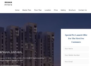 How rohanantara.org.in looks like on a tablet such as an iPad.