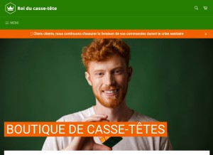 How roi-du-casse-tete.com looks like on a tablet such as an iPad.