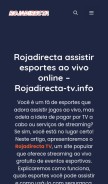 How rojadirecta-tv.info looks like on a mobile device such as an iPhone.