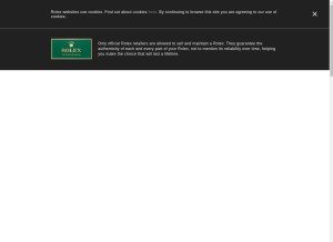 How rolex.cn looks like on a tablet such as an iPad.