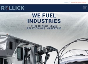 How rollick.io looks like on a tablet such as an iPad.