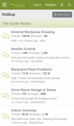 How rollitup.org looks like on a mobile device such as an iPhone.