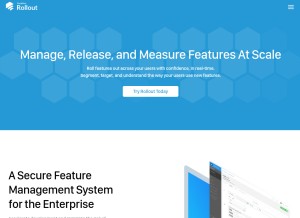 How rollout.io looks like on a tablet such as an iPad.