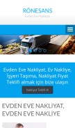 How ronesansevdenevenakliyat.com looks like on a mobile device such as an iPhone.