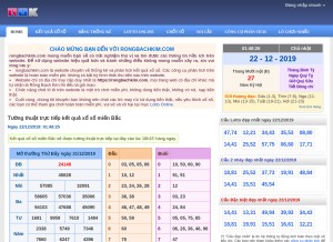 How rongbachkim.com looks like on a tablet such as an iPad.