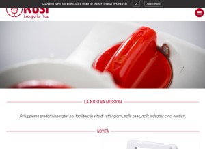 How rosi.it looks like on a tablet such as an iPad.