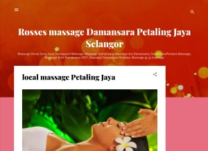 How rossesmassagepj.blogspot.com looks like on a tablet such as an iPad.