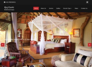 How rosyescorts.com looks like on a tablet such as an iPad.