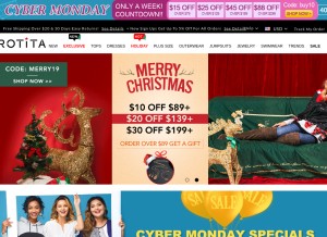 How rotita.com looks like on a tablet such as an iPad.