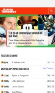 How rottentomatoes.com looks like on a mobile device such as an iPhone.