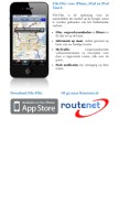 How routenet.nl looks like on a mobile device such as an iPhone.