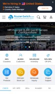 How router-switch.com looks like on a mobile device such as an iPhone.