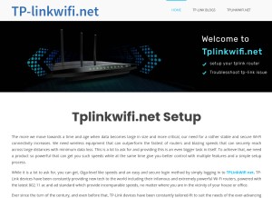 How router-tplinkwifi.net looks like on a tablet such as an iPad.