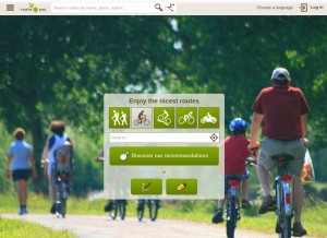 How routeyou.com looks like on a tablet such as an iPad.