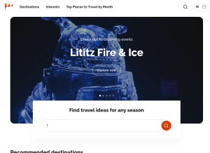 How rove.me looks like on a tablet such as an iPad.