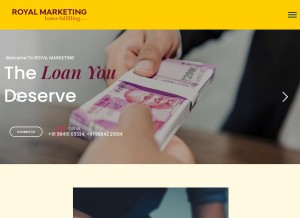 How royal-marketing.in looks like on a tablet such as an iPad.