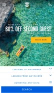 How royalcaribbean.com looks like on a mobile device such as an iPhone.