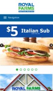 How royalfarms.com looks like on a mobile device such as an iPhone.