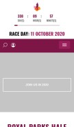 How royalparkshalf.com looks like on a mobile device such as an iPhone.