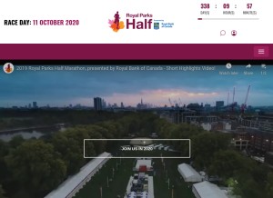 How royalparkshalf.com looks like on a tablet such as an iPad.