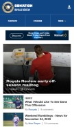 How royalsreview.com looks like on a mobile device such as an iPhone.