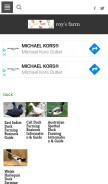 How roysfarm.com looks like on a mobile device such as an iPhone.