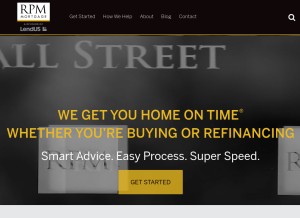 How rpm-mtg.com looks like on a tablet such as an iPad.