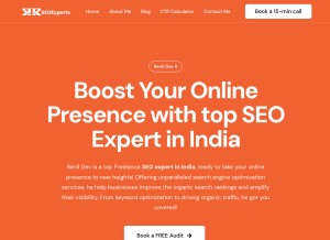How rrseoexperts.com looks like on a tablet such as an iPad.