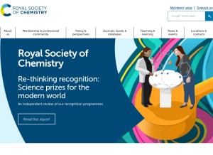 How rsc.org looks like on a tablet such as an iPad.
