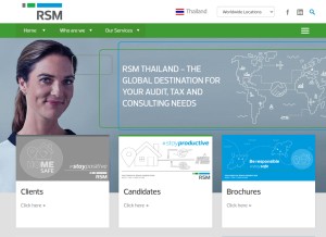 How rsmrecruitment.com looks like on a tablet such as an iPad.