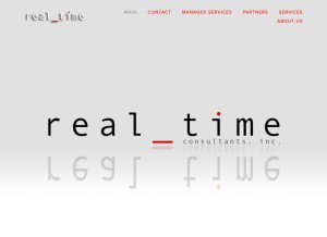 How rtcnt.com looks like on a tablet such as an iPad.
