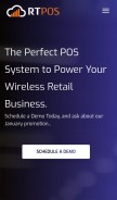 How rtpos.com looks like on a mobile device such as an iPhone.