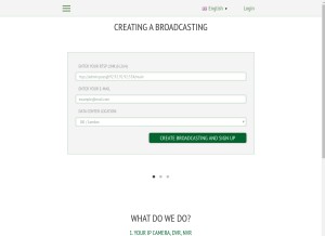 How rtsp.me looks like on a tablet such as an iPad.