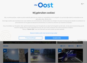 How rtvoost.nl looks like on a tablet such as an iPad.