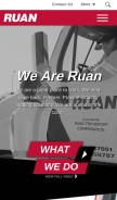How ruan.com looks like on a mobile device such as an iPhone.