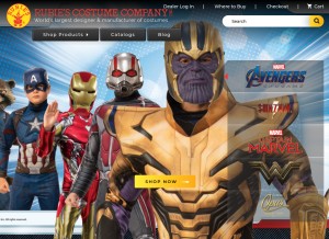 How rubies.com looks like on a tablet such as an iPad.