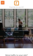 How rubrikkgroup.com looks like on a mobile device such as an iPhone.