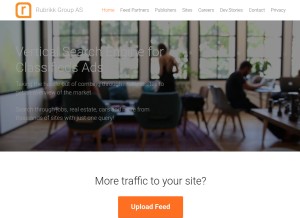 How rubrikkgroup.com looks like on a tablet such as an iPad.