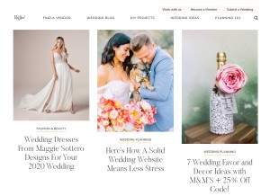 How ruffledblog.com looks like on a tablet such as an iPad.