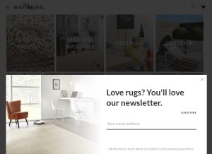 How rugsoriginal.co.za looks like on a tablet such as an iPad.
