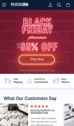 How rugsusa.com looks like on a mobile device such as an iPhone.