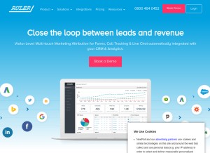 How ruleranalytics.com looks like on a tablet such as an iPad.