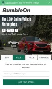 How rumbleon.com looks like on a mobile device such as an iPhone.