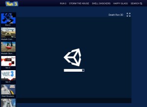 How run3free.com looks like on a tablet such as an iPad.