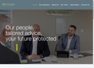 How runacres.co.nz looks like on a tablet such as an iPad.